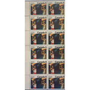 Vintage 1976 Canada 8 Cent Montreal Olympics Stamps Sheet